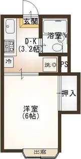 第一パレスハシモト【1階】の間取り