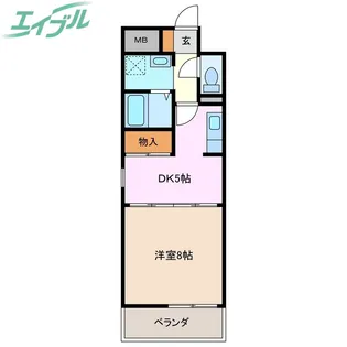 Amenity大井手【3階】の間取り