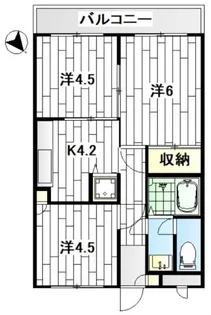 エクレール上星川【3階】の間取り
