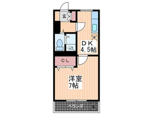 第2クリスビル【2階】の間取り