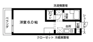 カレッジハイツ若林【1階】の間取り