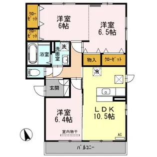 Grand Chariot【2階】の間取り