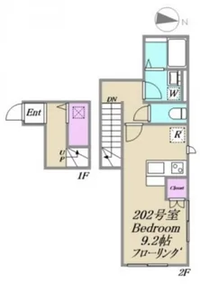 ベルリード関原【2階】の間取り