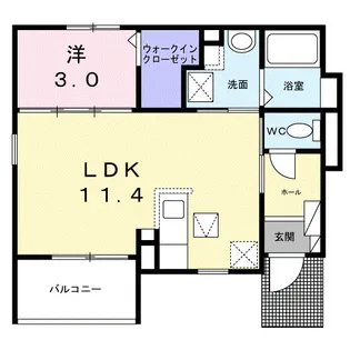 ヒカルサ唐津鬼塚II【1階】の間取り