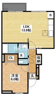 長崎県諫早市森山町杉谷【アパート】の間取り