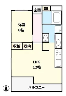 レックスアシヤ【5階】の間取り