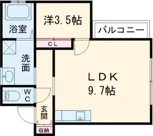 新潟県新潟市秋葉区さつき野2【アパート】の間取り