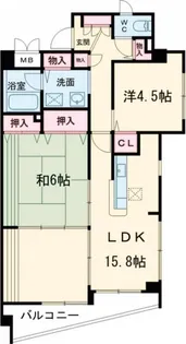 カトル・セゾン【1階】の間取り