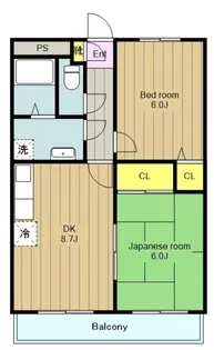 スカイヴィラ綾瀬【3階】の間取り