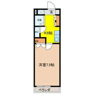 アミューズコート【4階】の間取り