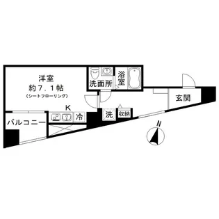 フロレゾン代々木【7階】の間取り