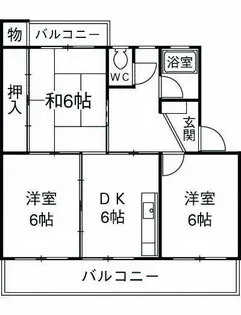 神奈川県藤沢市天神町3【マンション】の間取り