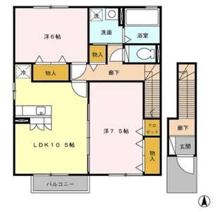 シャトレー・マグノリアI【2階】の間取り