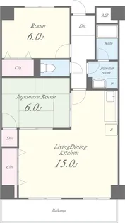マンショングランメール【4階】の間取り