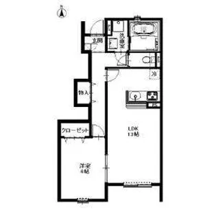 リーブル梅ヶ屋【1階】の間取り