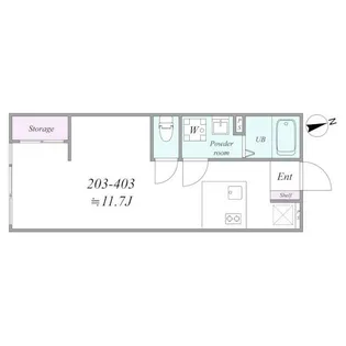 the trias296【2階】の間取り