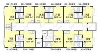 昭和グランドハイツ森之宮【5階】の間取り