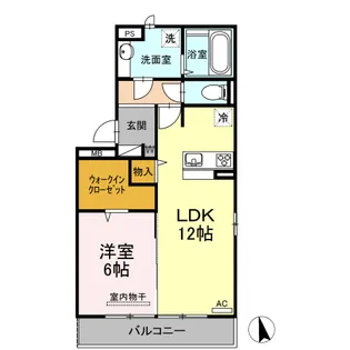 イースト ヴィラ ・ ココ【2階】の間取り