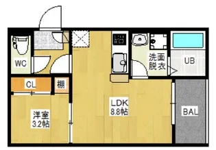 REGALEST廿日市駅南【2階】の間取り