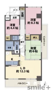 フィオーレ【7階】の間取り