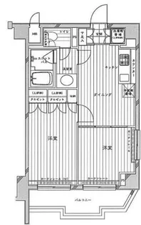 ルーブル飯田橋【4階】の間取り