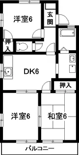 フレグランス 作神【2階】の間取り