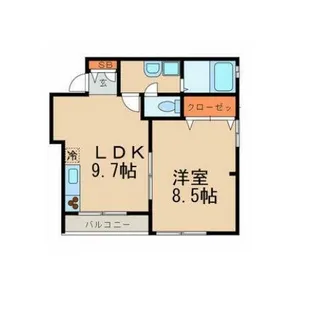 サンライズヤマト【2階】の間取り