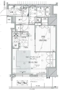 プレサンスレジェンド大阪新町タワー【4階】の間取り
