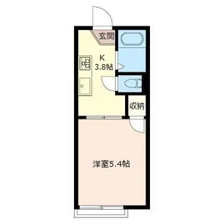 ベルハイツ【1階】の間取り