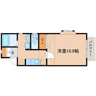 WISH荒井【1階】の間取り