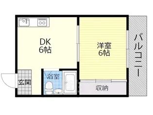 清明ハイツ2【2階】の間取り
