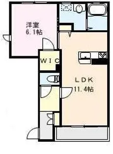 CreerI【1階】の間取り