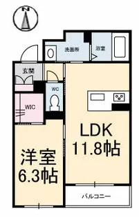 グランマスト南手城【3階】の間取り
