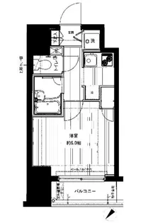 ドルチェ日本橋浜町・壱番館【5階】の間取り