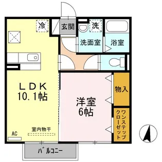 ソレイユII A【1階】の間取り
