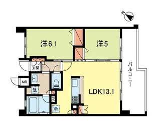 ガーデンスクエア欅【3階】の間取り