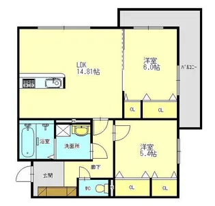 Lavore Trust【4階】の間取り