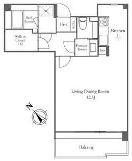 リバーシティ21イーストタワーズ 7棟【3階】の間取り