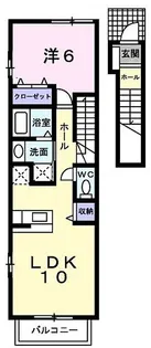 シャルマンステージI【2階】の間取り