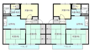 コーポ藤井A【1階】の間取り