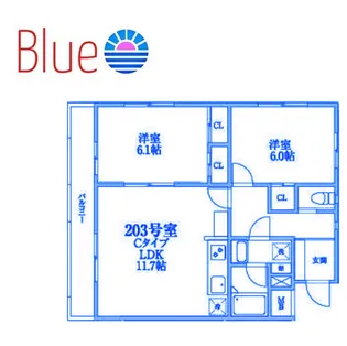 HS茅ヶ崎【2階】の間取り
