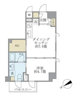 KDXレジデンス駒沢公園【6階】の間取り