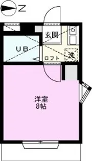 ダイワハイツ蒲生【1階】の間取り