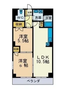 にいやビル【4階】の間取り