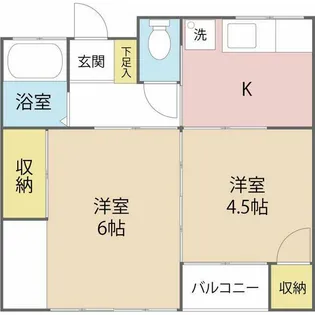 Costa三田南【2階】の間取り