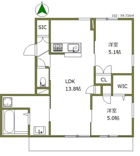 Graceful Residence【3階】の間取り