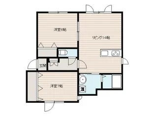 ピアドミールII【1階】の間取り