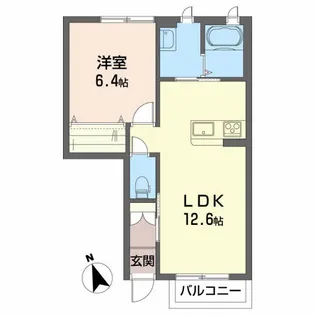 ドルチェI【1階】の間取り