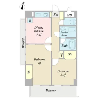 西亀ラスハウス【3階】の間取り