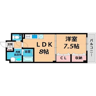 アージュ・ヴェール【1階】の間取り
